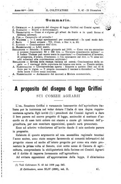 Il coltivatore giornale di agricoltura pratica