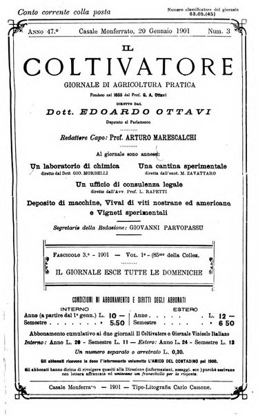 Il coltivatore giornale di agricoltura pratica