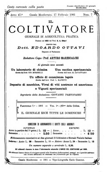 Il coltivatore giornale di agricoltura pratica