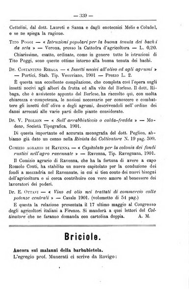 Il coltivatore giornale di agricoltura pratica