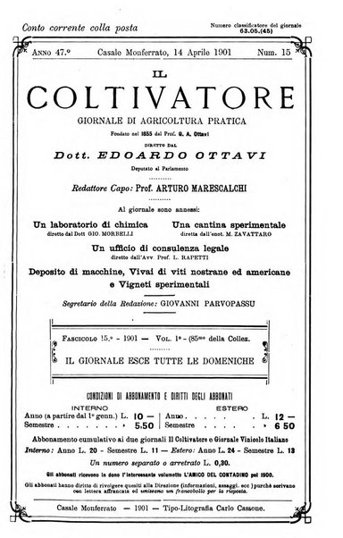 Il coltivatore giornale di agricoltura pratica