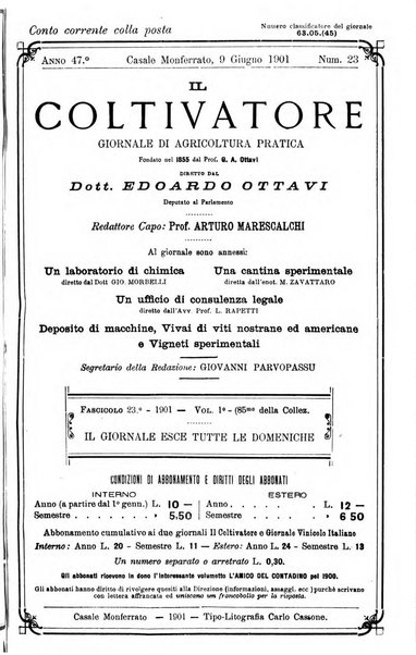 Il coltivatore giornale di agricoltura pratica