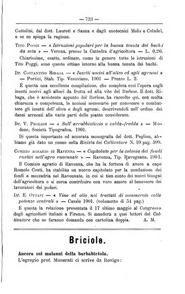 Il coltivatore giornale di agricoltura pratica