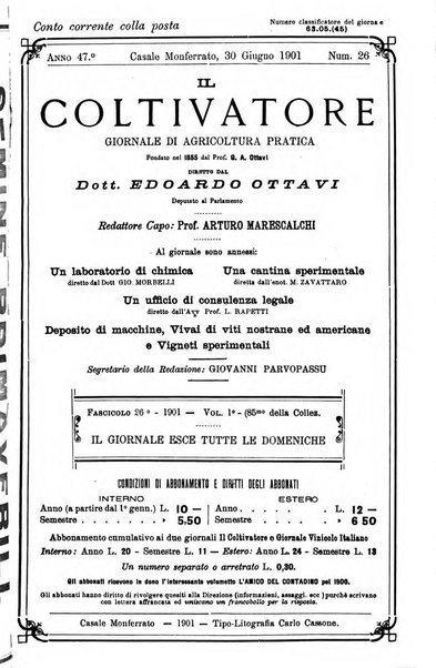 Il coltivatore giornale di agricoltura pratica