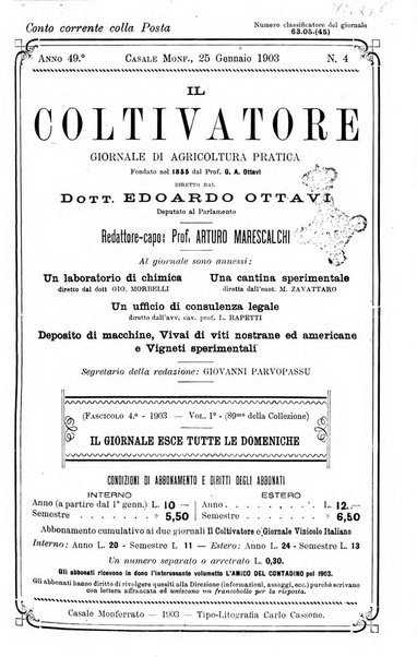 Il coltivatore giornale di agricoltura pratica