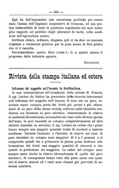 Il coltivatore giornale di agricoltura pratica