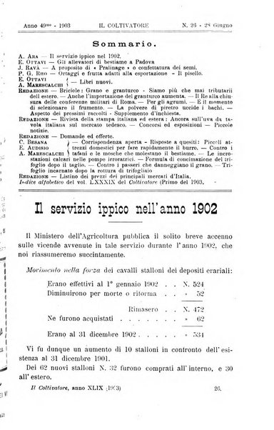 Il coltivatore giornale di agricoltura pratica