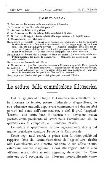 Il coltivatore giornale di agricoltura pratica