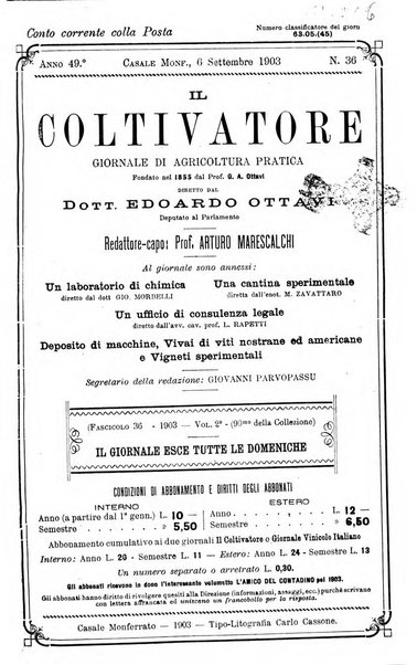 Il coltivatore giornale di agricoltura pratica