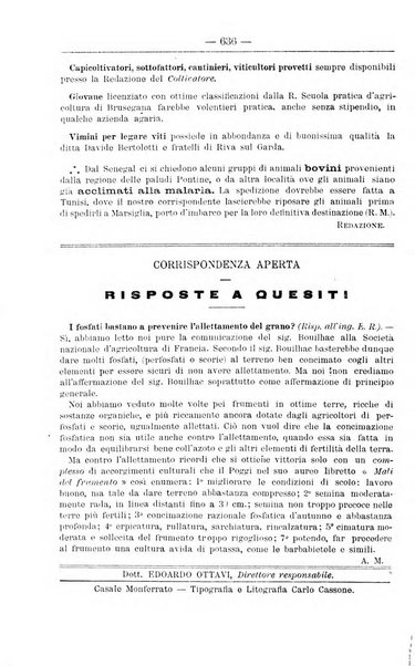 Il coltivatore giornale di agricoltura pratica