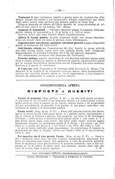 Il coltivatore giornale di agricoltura pratica