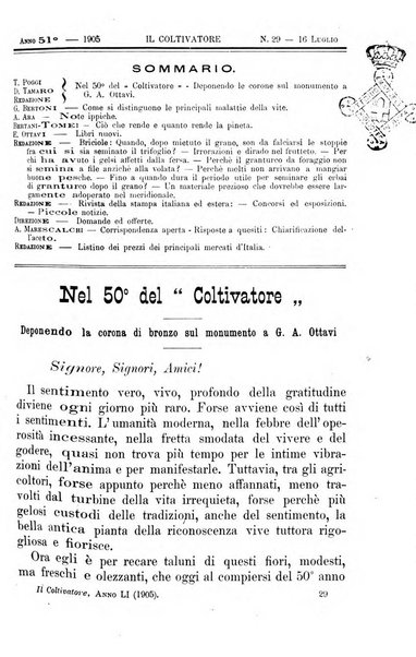 Il coltivatore giornale di agricoltura pratica