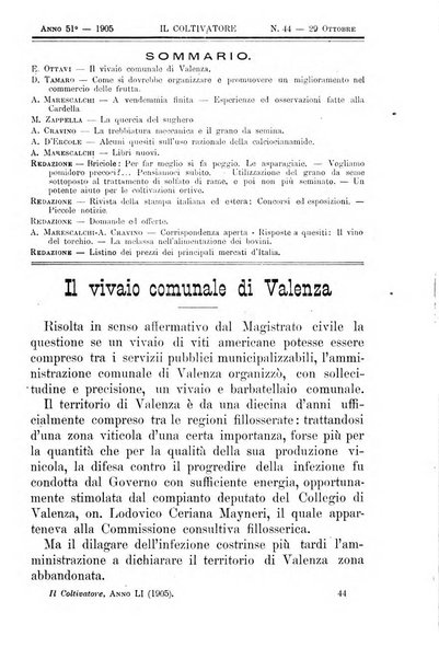 Il coltivatore giornale di agricoltura pratica