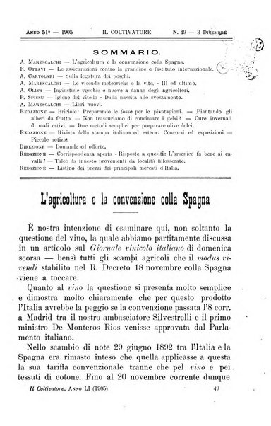 Il coltivatore giornale di agricoltura pratica