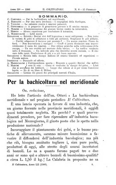 Il coltivatore giornale di agricoltura pratica