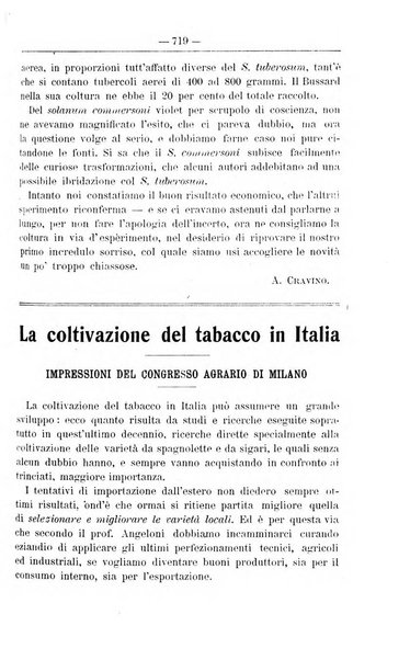 Il coltivatore giornale di agricoltura pratica