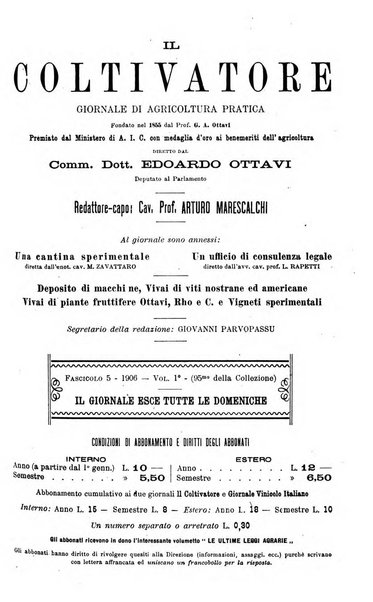 Il coltivatore giornale di agricoltura pratica