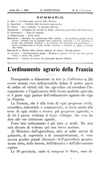 Il coltivatore giornale di agricoltura pratica