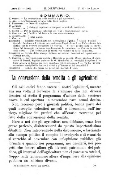 Il coltivatore giornale di agricoltura pratica