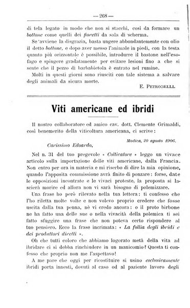 Il coltivatore giornale di agricoltura pratica