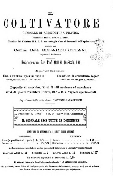 Il coltivatore giornale di agricoltura pratica