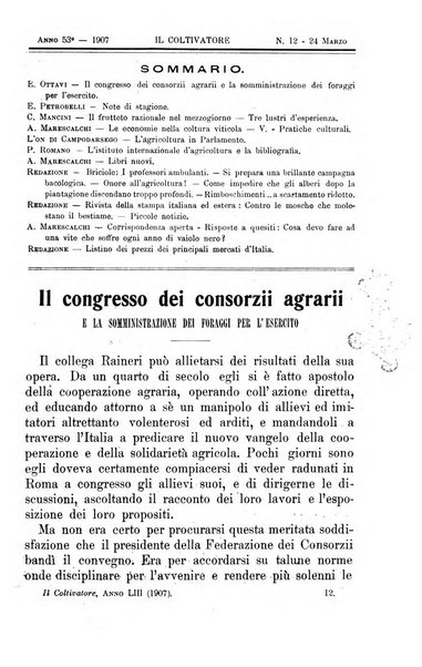 Il coltivatore giornale di agricoltura pratica