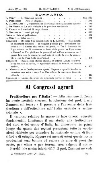 Il coltivatore giornale di agricoltura pratica