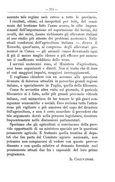 Il coltivatore giornale di agricoltura pratica