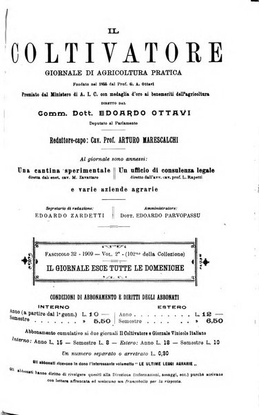 Il coltivatore giornale di agricoltura pratica