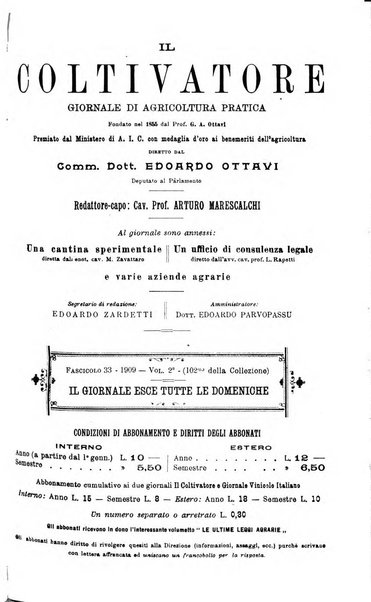 Il coltivatore giornale di agricoltura pratica