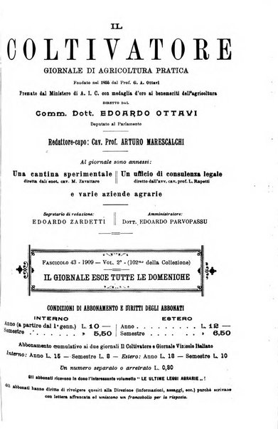 Il coltivatore giornale di agricoltura pratica