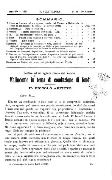 Il coltivatore giornale di agricoltura pratica