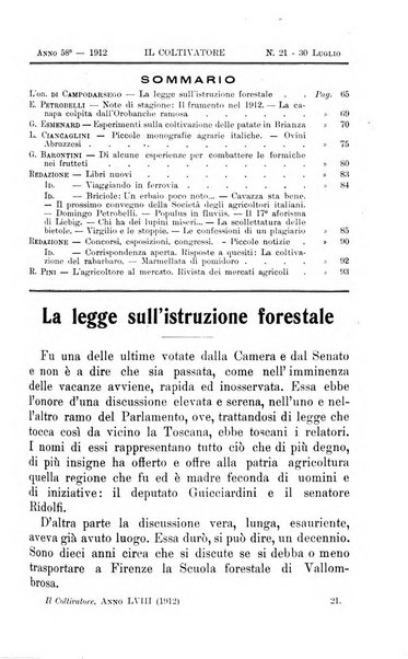 Il coltivatore giornale di agricoltura pratica