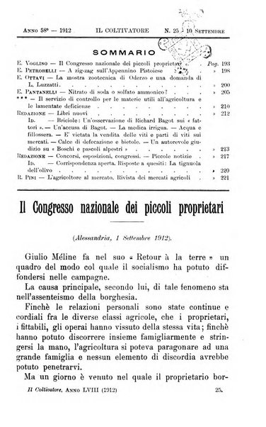 Il coltivatore giornale di agricoltura pratica