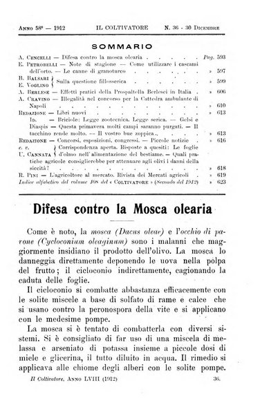 Il coltivatore giornale di agricoltura pratica