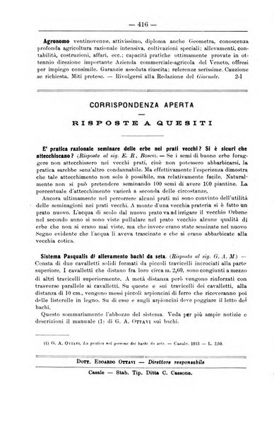 Il coltivatore giornale di agricoltura pratica