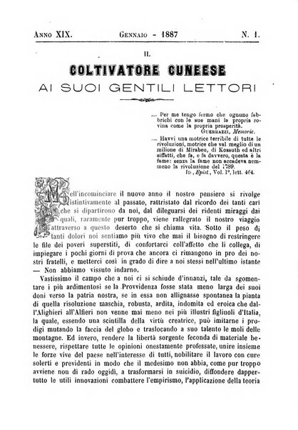 Il coltivatore cuneese bollettino del Comizio agrario circondariale di Cuneo