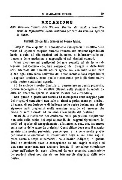 Il coltivatore cuneese bollettino del Comizio agrario circondariale di Cuneo