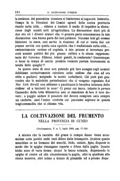 Il coltivatore cuneese bollettino del Comizio agrario circondariale di Cuneo