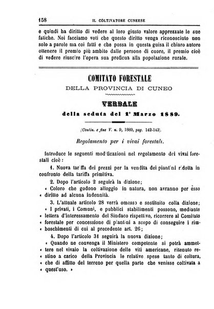 Il coltivatore cuneese bollettino del Comizio agrario circondariale di Cuneo