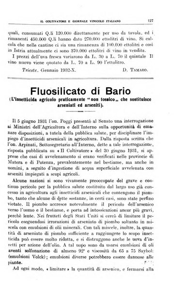 Il coltivatore e giornale vinicolo italiano