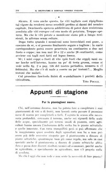 Il coltivatore e giornale vinicolo italiano