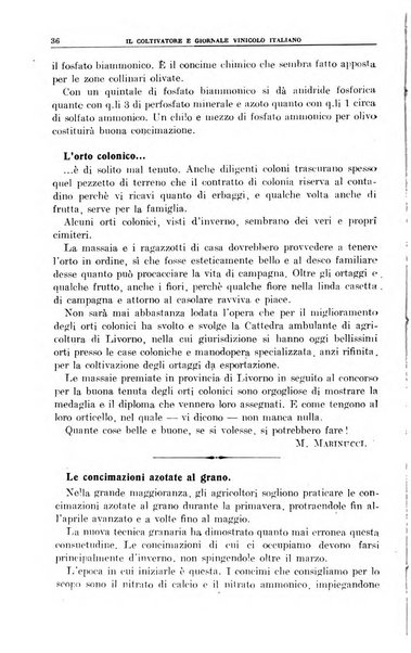 Il coltivatore e giornale vinicolo italiano