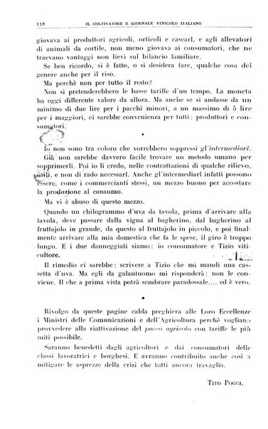 Il coltivatore e giornale vinicolo italiano