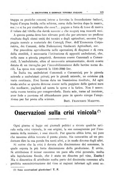 Il coltivatore e giornale vinicolo italiano