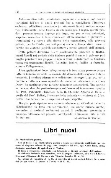 Il coltivatore e giornale vinicolo italiano