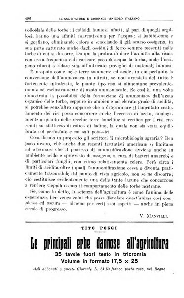 Il coltivatore e giornale vinicolo italiano