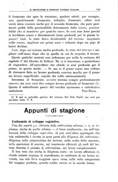 Il coltivatore e giornale vinicolo italiano