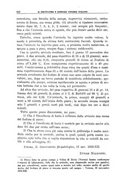 Il coltivatore e giornale vinicolo italiano