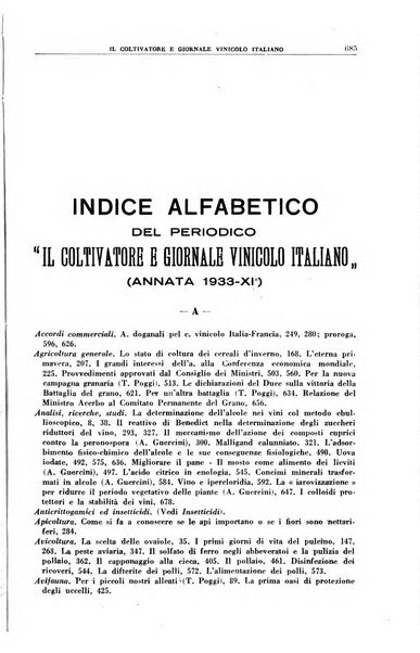 Il coltivatore e giornale vinicolo italiano